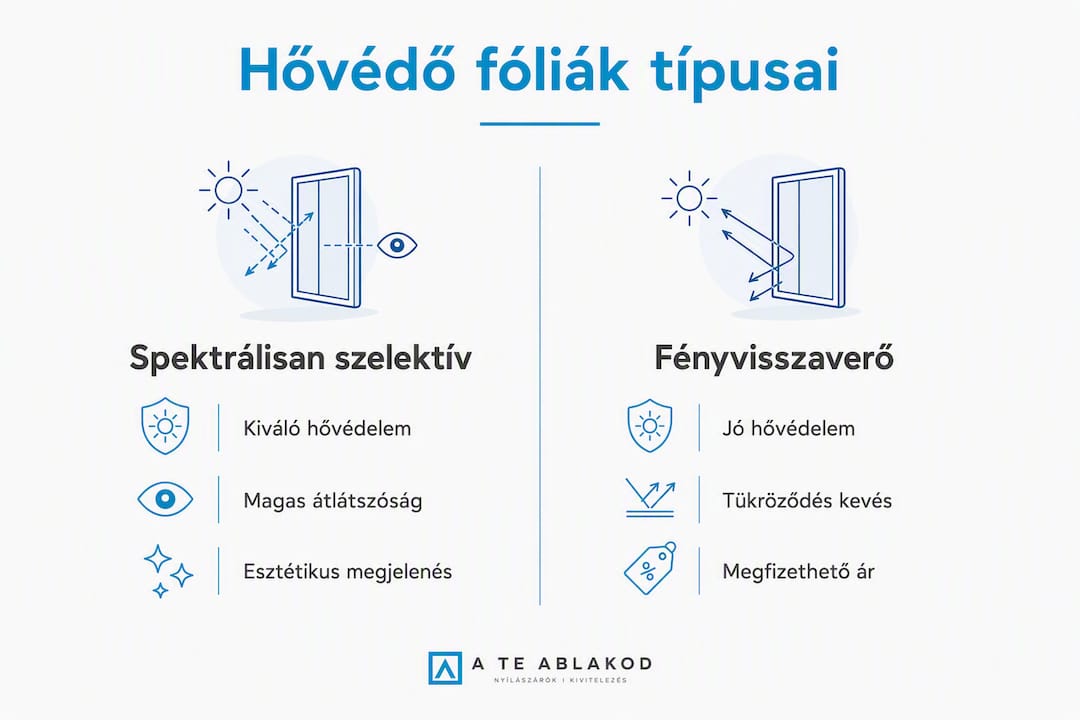 Minden, amit a hővédő fóliákról tudni érdemes: típusok és összehasonlítás egy szemléletes infografikán