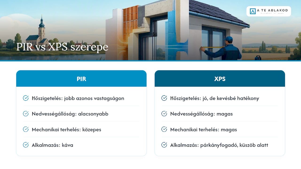 PIR és XPS szigetelőanyagok alkalmazási területeinek összehasonlítása