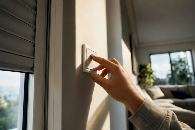 Motoros redőny falikapcsolós vezérlésének beállítása