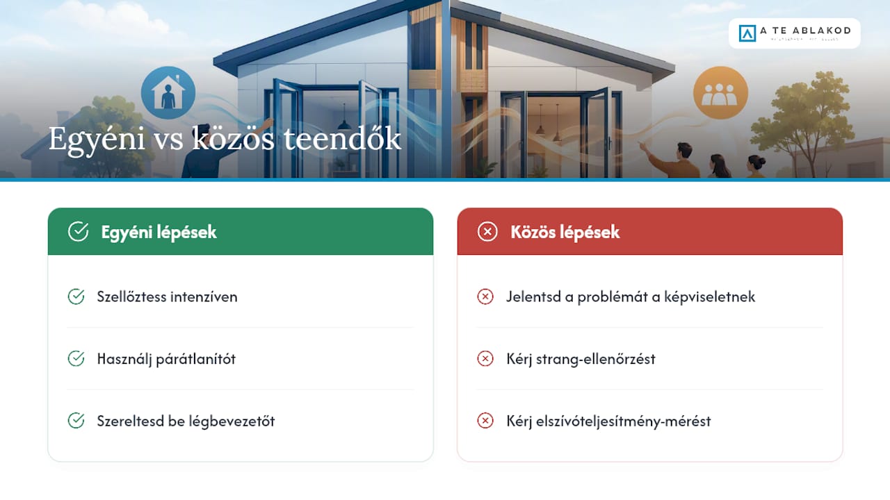 Mit tehetsz panelben vagy társasházban, ha a szellőzés nem a te hibád? — overview diagram