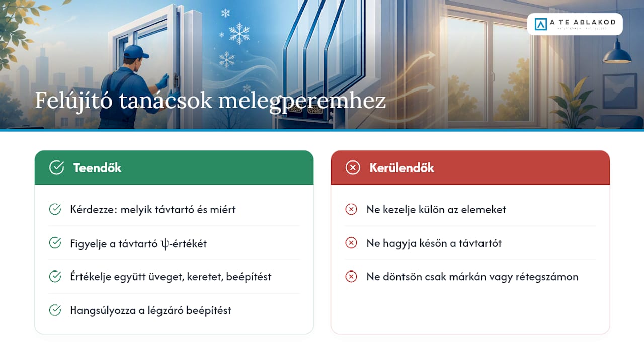 Mit várjon el a felújító a melegperemtől, és hogyan lépjen tovább? — overview diagram