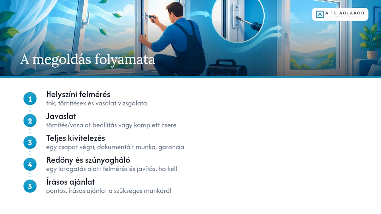 Hogyan segít az A Te Ablakod a remegő ablak végleges megoldásában? — overview diagram