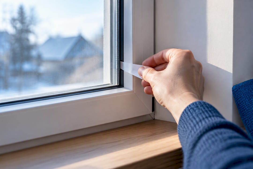 Papírcsíkkal végzett ablakzárási vizsgálat