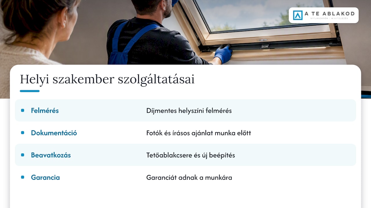 A Te Ablakod mint megoldás: miért válasszuk a helyi szakembert — overview diagram