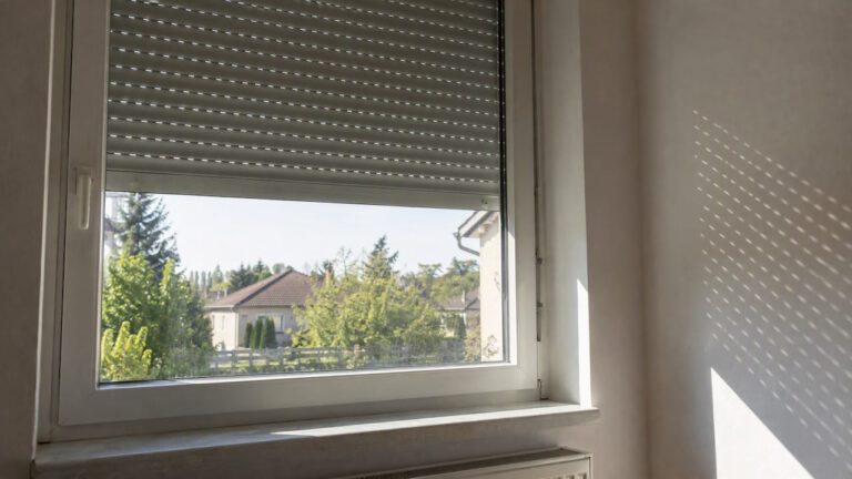 Déli tájolású ablakot árnyékoló külső redőny